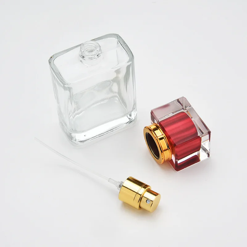 Perfumes Bottle Luxury Spray Perfume Bottle, Glass Dubai 2021 New Products Customized Perfume Packing Screen Printing Cosmetic