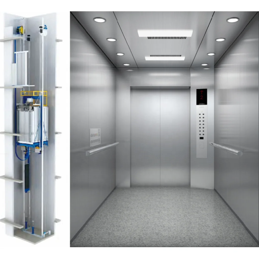 China Manufacturers Freight Elevator With Competitive Price 5 Ton Cargo Lift Traction Cargo Goods Elevators