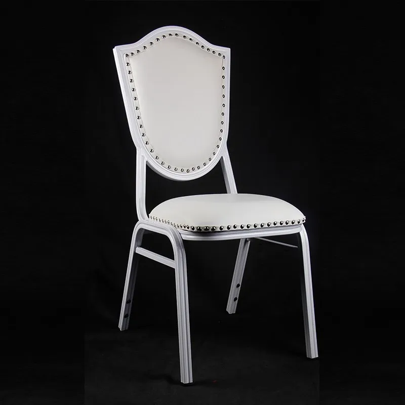 Morocco Commercial Furniture Aluminum Stacking Gold Wedding Restaurant Banquet Hall Dining Chair