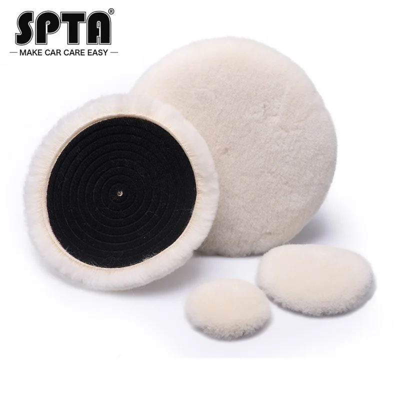 SPTA 3 Inch Car Polishing Wool Buffing Pad for DA/RO polisher