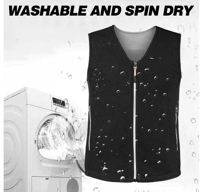 USB chargeable heated vest portable power bank supplier heating wait coat intelligent clothing soft and warm heated suits
