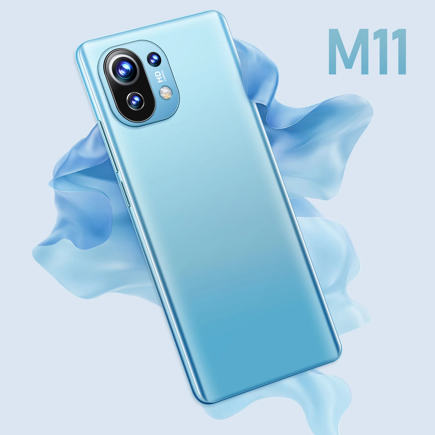 Смартфон 6,1 дюйма M11 Android мобильный телефон разблокировка две карты мобильные телефоны