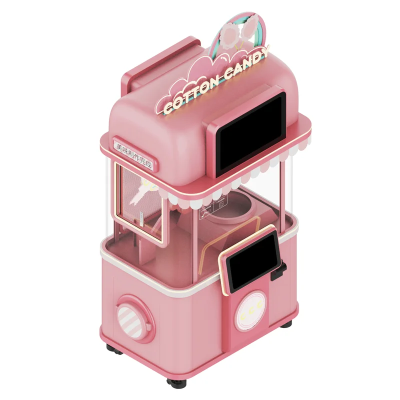 Various good quality drop roller cotton candy vending machine