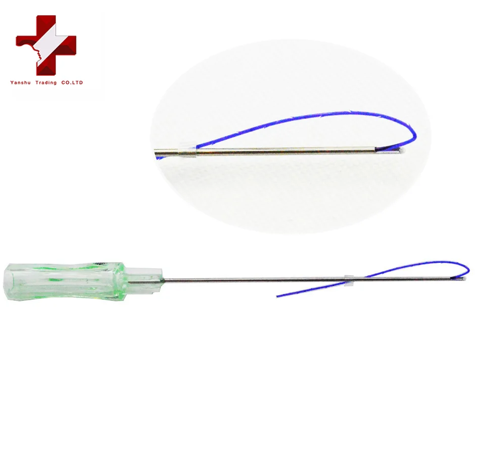 ACE PDO thread lift KOREA face/whole body - 360R Bidirection Cog Type/L-type Blunt Needle  (19G*100mm)
