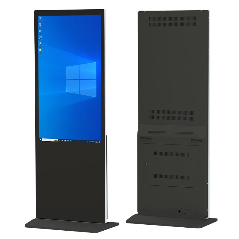 43 49 55 65 Inch Touch Screen Vertical Lcd Panel Stand Advertising Display Full Hd Big Advertising Screen Kiosk