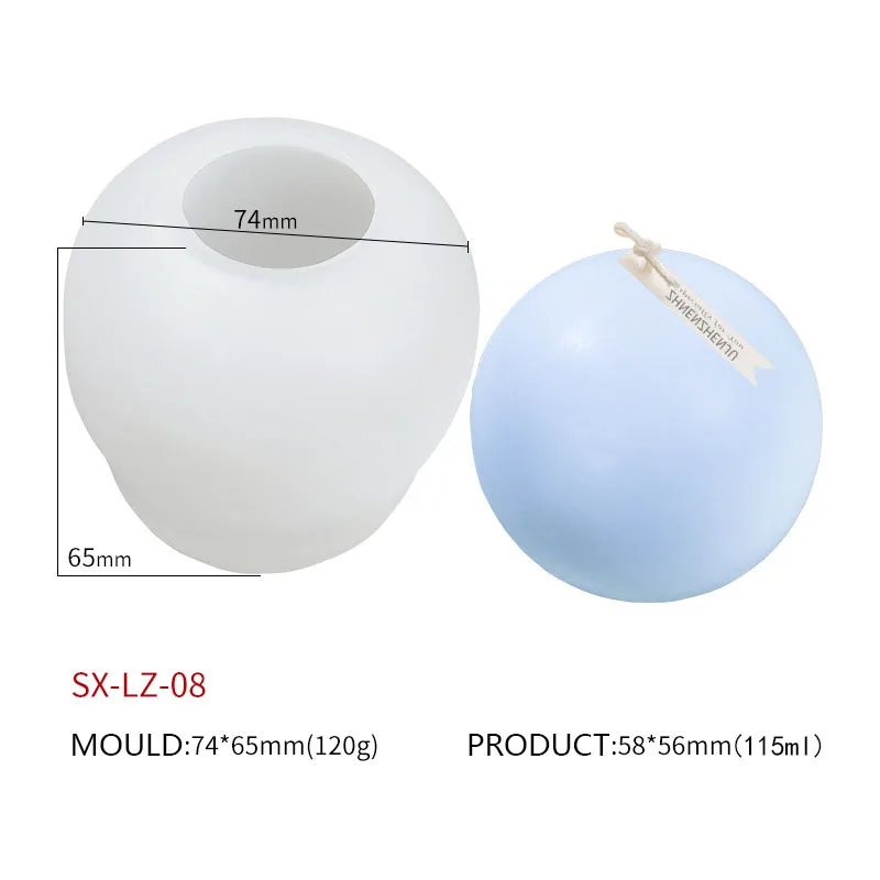 DIY Geometric Shape Handmade Making Silicone Candle Mold 3D Silicone Candle Molds