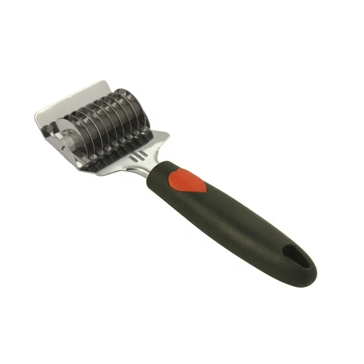 Stainless Steel Noodle Lattice Roller Docker Dough Cutter Pasta Spaghetti Make Tool