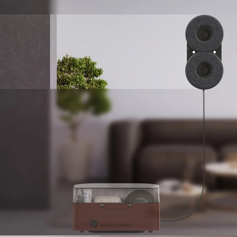 2.4G Wireless Newest Automatic Electric Window Cleaning Robot With Dual Water Spraying Tanks Tuya APP Remote Control