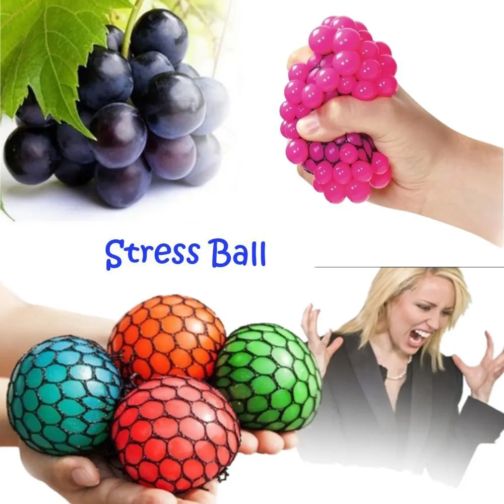 Рекламные tpr желе squeeze вентиляции Антистресс игрушка в виде винограда бальное платье с сеткой; Платье