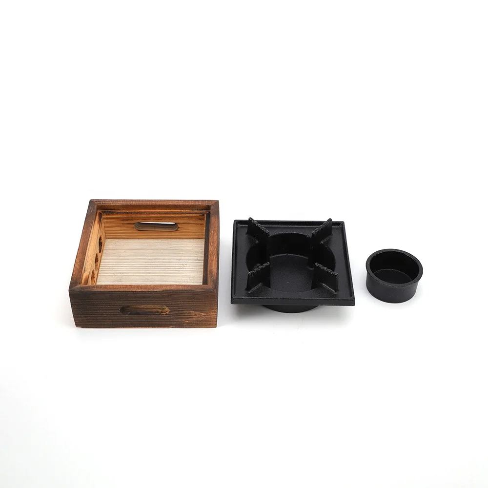 New Portable Square Solid Alcohol Stove Household Old Dry Stew Hot Pot Mini Wood Cooking Stove Table Grill