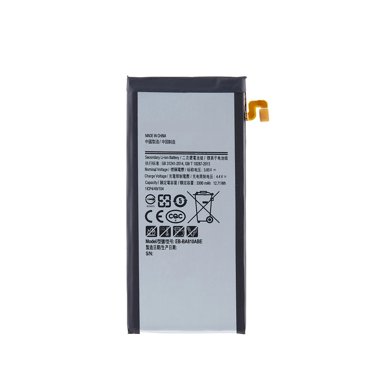  4 V батарея EB-BA810ABE оригинальное для Samsung Galaxy A810 A8 Премиум сотовый 3300 мАч литий-полимерный аккумулятор
