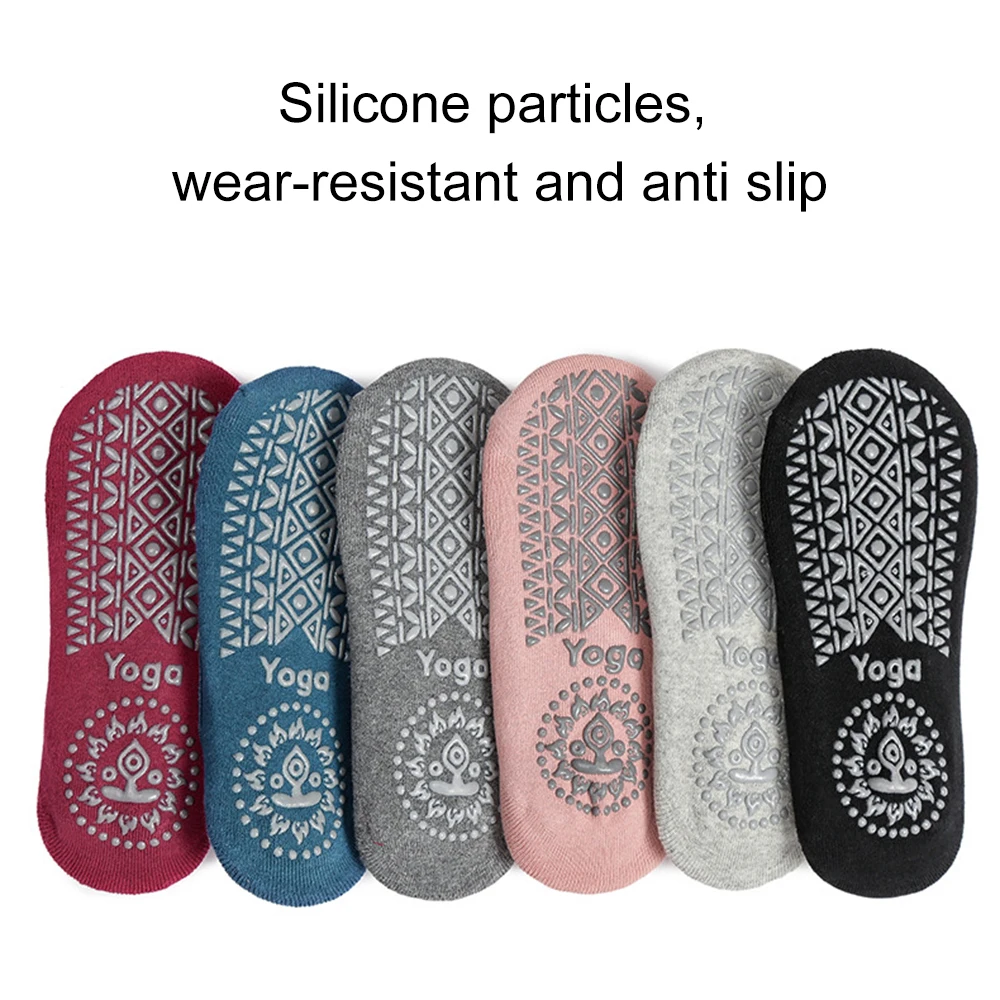 Women High Quality Anti-Slip Breathable Backless Yoga Socks Custom Logo Anti Slip Ankle Ladies Sports Socks Grip Pilates Socks