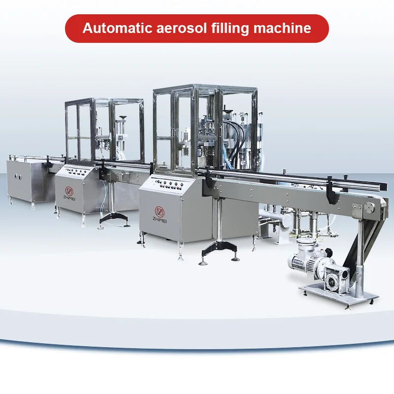 Automatic Aerosol Filling Machine Sunscreen Spray Cosmetic Aerosol Spray Cans Filling Production Line Aerosol Cylinders Filler