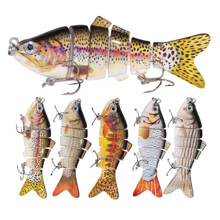 Peche Pesca искусственная 10 см 57,4 г 4 6 Сегментированная жесткая пластиковая рыболовная приманка, электрическая рыболовная приманка, снасти для ловли карпа