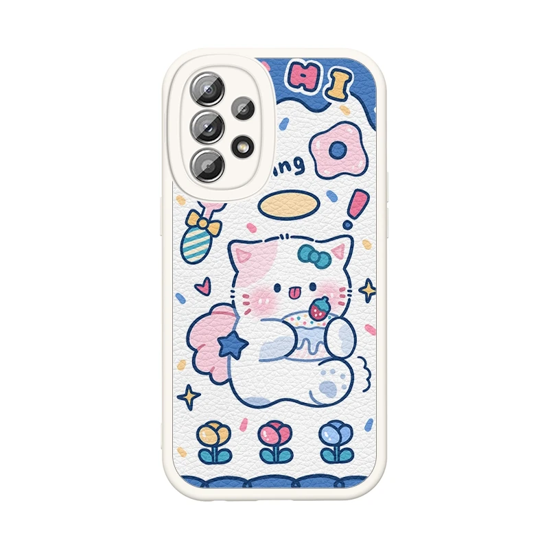 Luxury 3D Printing Soft TPU Leather Pattern Cell Phone Case For Samsung Galaxy A33 A53 A73 5G S20 FE S21 S22 Ultra