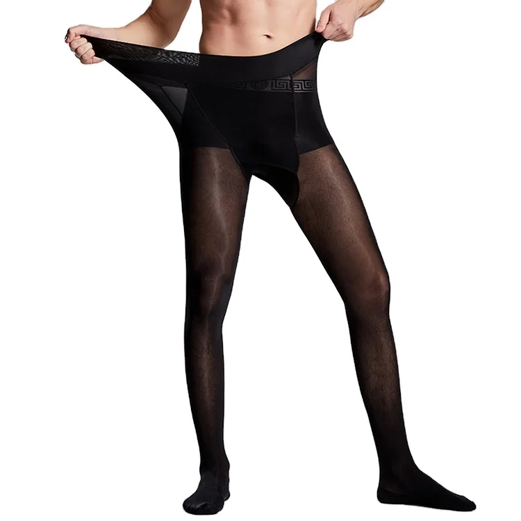 2023 оптовая продажа японские блестящие 100% шелковые сексуальные мужские колготки 40D