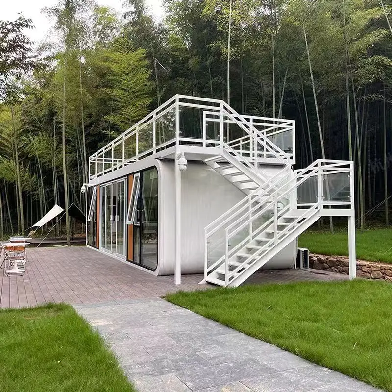 Creative mobile homestay Alien concept spaceship Outdoor integrated house Sunroom Space capsule