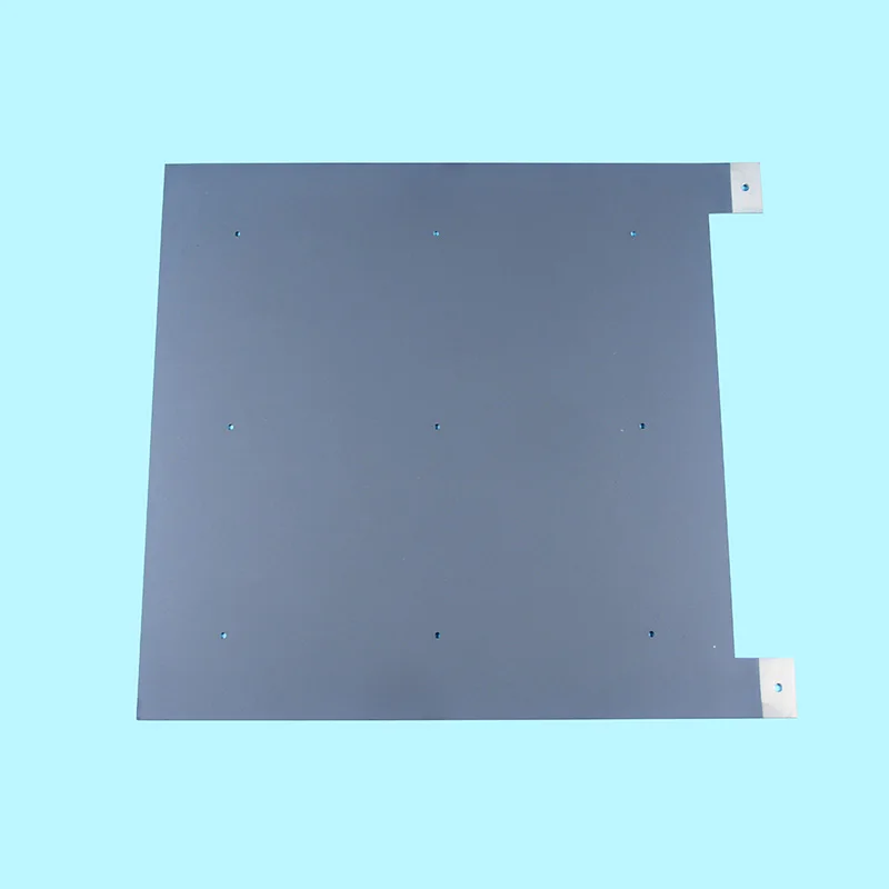 Electrode plate with titanium back coating Ti4O7 coating