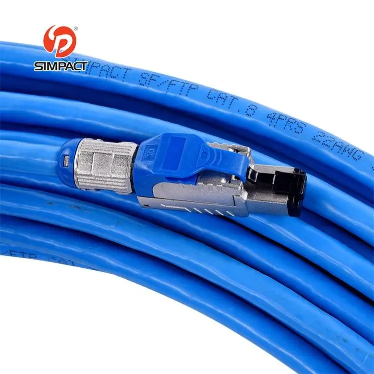 Factory Supply High Quality Pvc/Pe/Lszh/Cmp/Cmr Jacket 22Awg Cable Ethernet Flat Cat8 Ethernet Cable Manufacturer