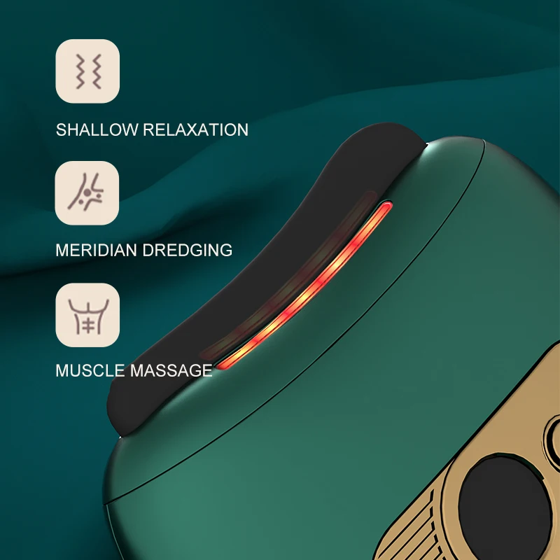 Wh-101 New Products Amazon Hot Sale Face Massager Electric Heated Gua Sha Facial Tools with Vibration