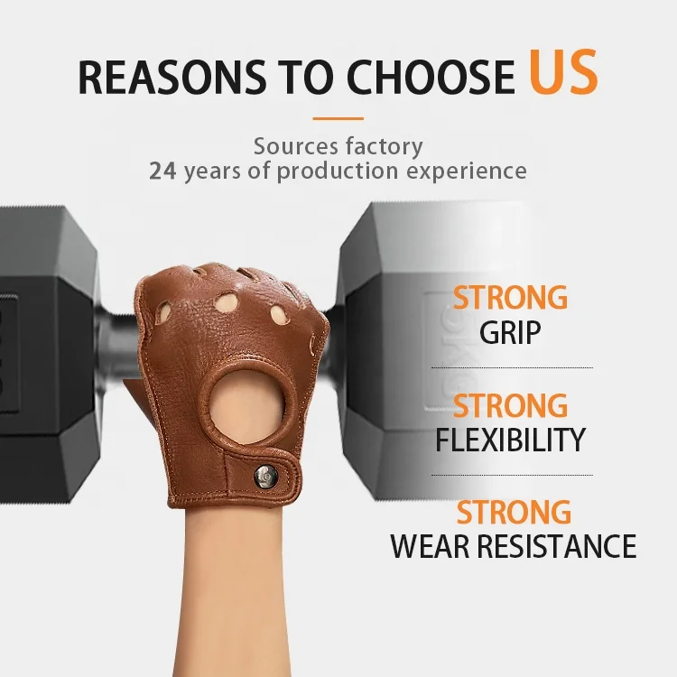 
Wholesale sport cowhide leather cycling exercise gloves road bicycle gloves fitness gloves 