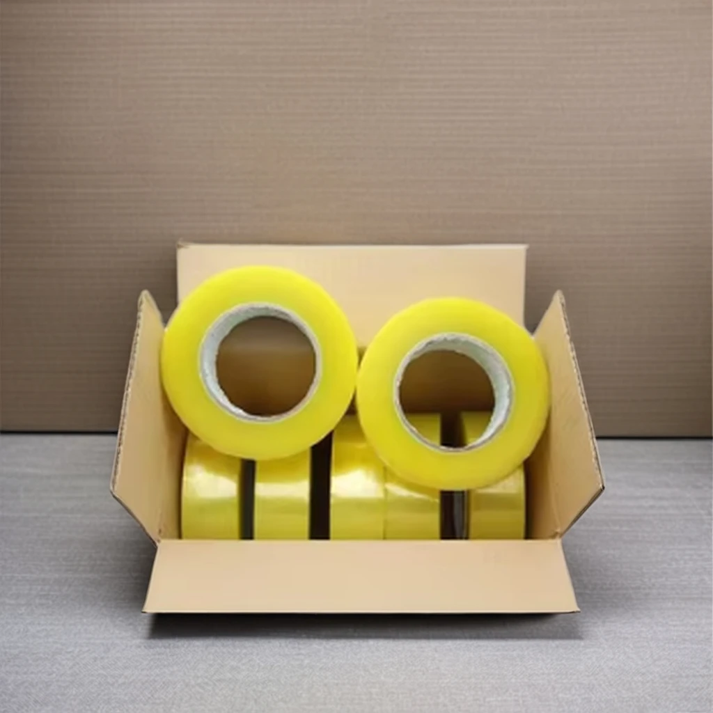 Waterproof 500m Box Packing Sealing OPP Single Sided Pressure Sensitive Hot Melt BOPP Adhesive Tape for Carton Sealing