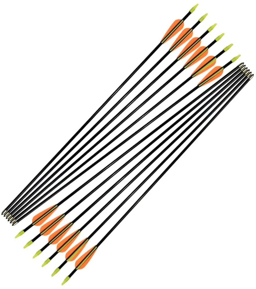 12Pcs Archery Carbon Arrows  bow arrow prices  Archery Hunting arrow ID6.2mm   Collodion