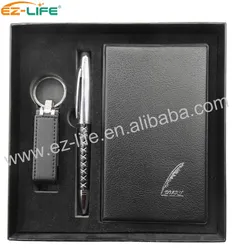 Logo Printing Promotional Notebook Touch Pen Pendrive USB Flash Drive With Gift Box