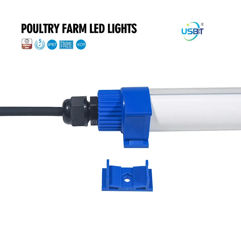 Chicken farm poultry house lighting with high lumen output 18W 24W