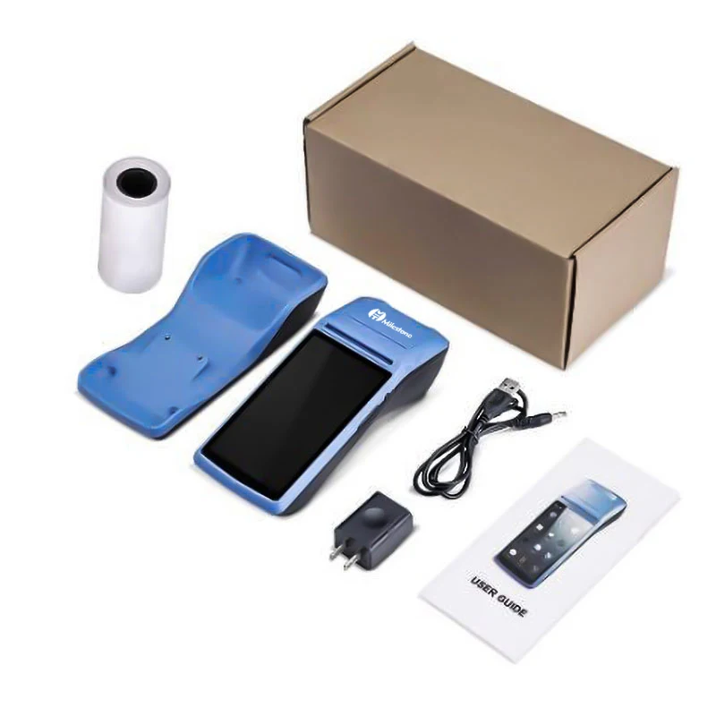 punto de venta de Android Handsfree Rugged Pos Terminal Android Access Handheld With Printer Restaurant System Android Pos