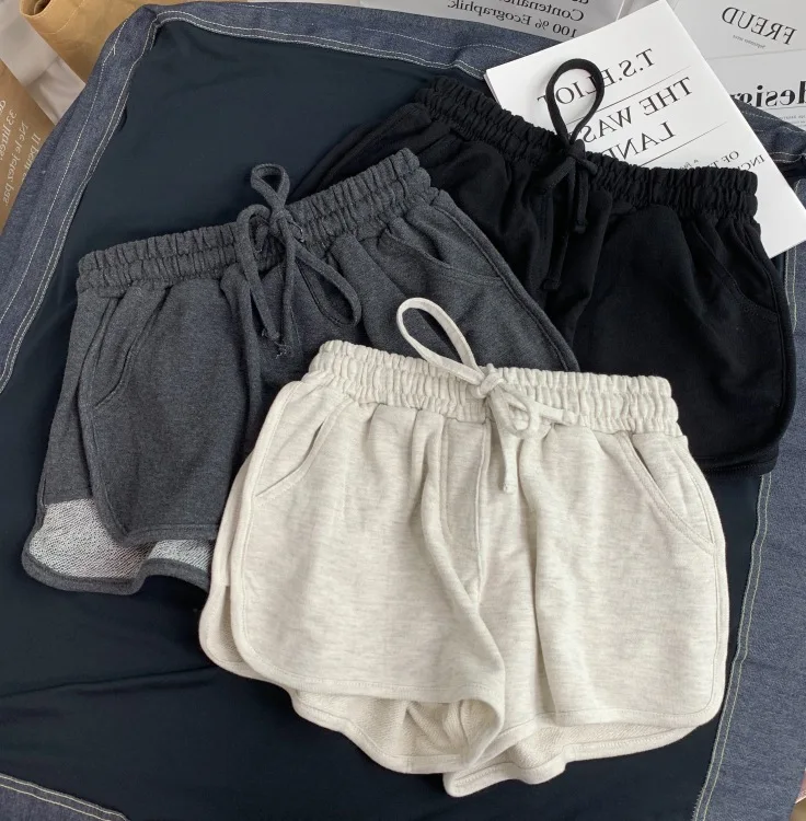 Wholesale Women Custom Cotton Blank Gym Jogger Sweat Shorts