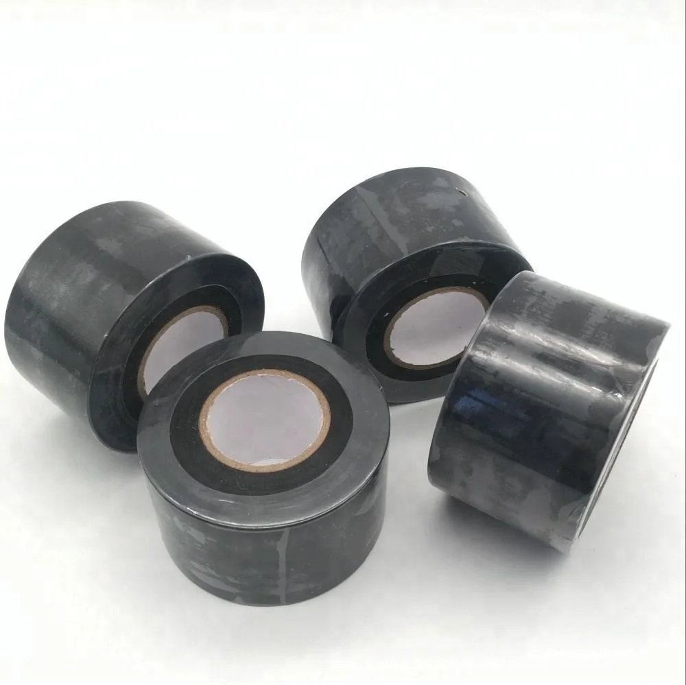 Wholesale PVC Pipe Wrap Insulation Duct Tape Single Sided 45MM Black Waterproof Adhesive Repair Decoration Rubber Masking