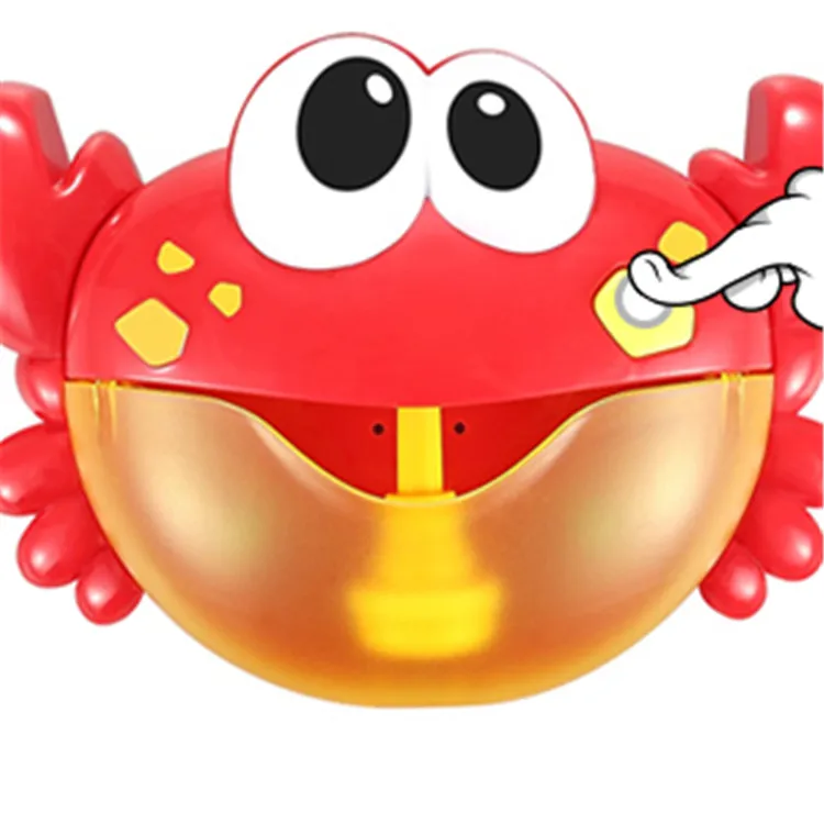 
Amazon New Design Bubble Machine Baby Blower Bath Toy Crab Bubble Machine 