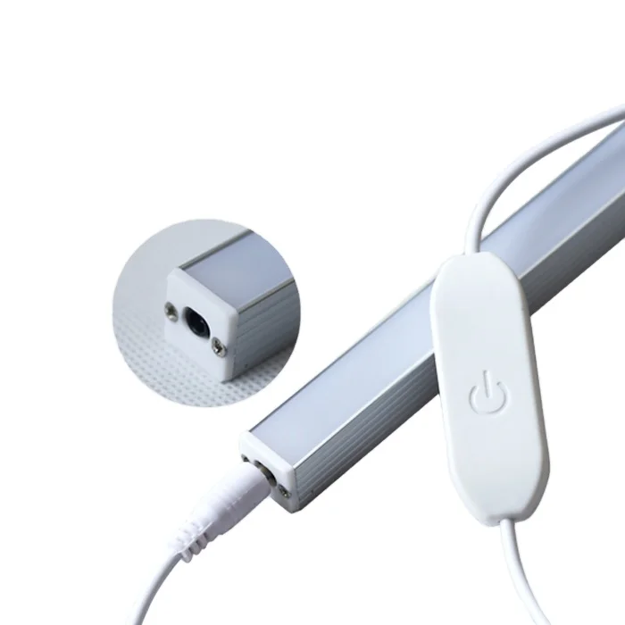 Hot selling pure aluminum magnet usb rechargeable adjustable led reading lamps electronic senor light for study