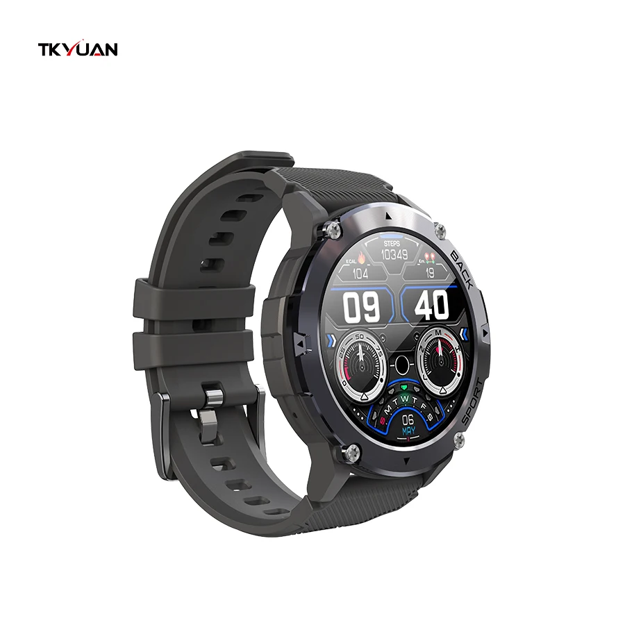 TKYUAN 2022 New 1.32inch 360*360 HD screen BT call Phone C21 Smart watch 128M Large Memory Sports Men Outdoor Sports Smartwatch