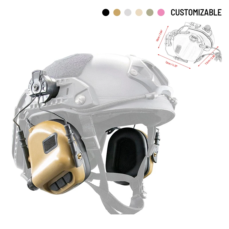 Zennison Tactical Headphones Communication Headset Earphone Earmuff Anti Noise Interference for Tactical Headphones