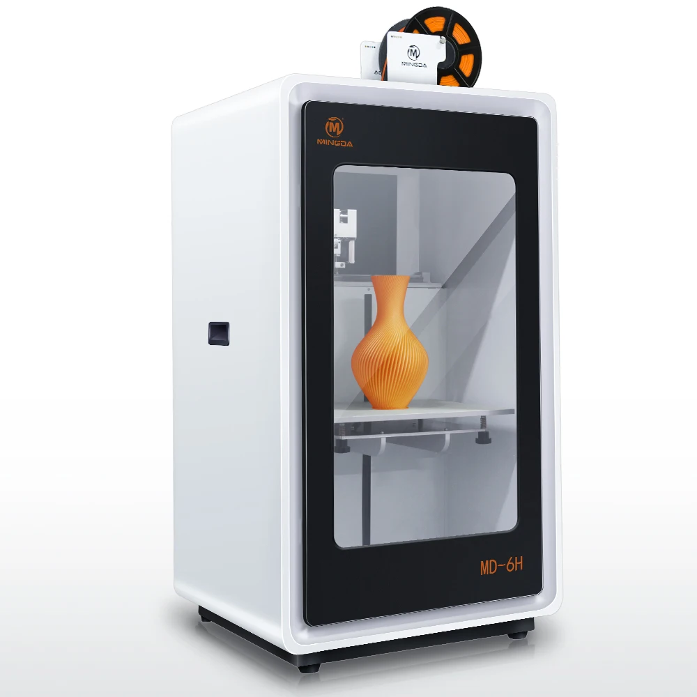 MINGDA Md-6h Industrial Using 3d Printer with Stable Metal Structure 400*300*500mm FDM BIG 3D Printer Large Size 3d Printer 2021