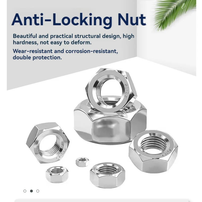 Galvanized Nylock Din 934 Hardware Screw Screws Ss Stud Fastener Washer Nylon Furniture Barrel M6 Galvanised Hex Nut