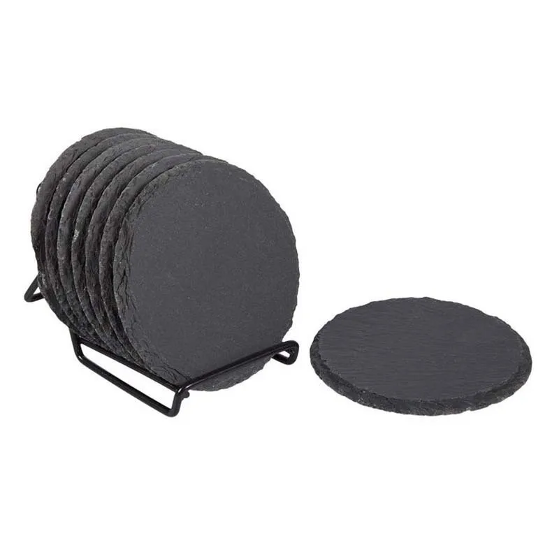 JOYWAVE Wholesale hot selling custom non slip slate coaster for cup mug