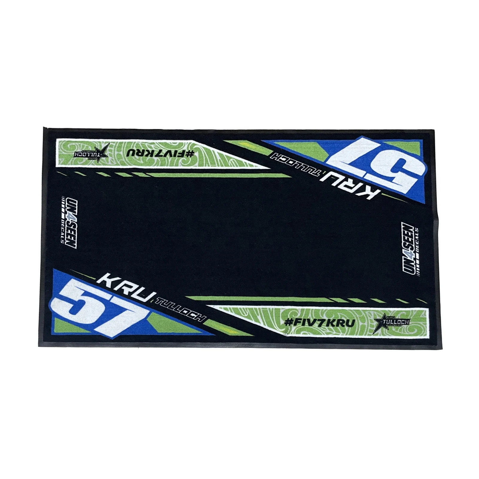 Personalized Logo Printed Low MOQ Oil Resistant Advertising Garage Logo Motorcycle Mat