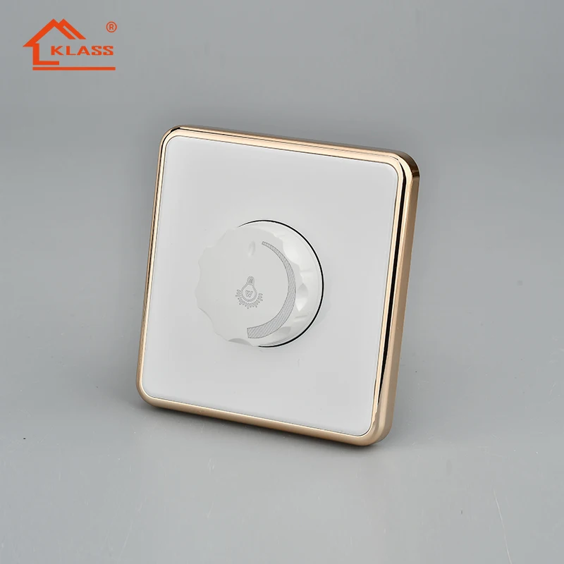 220V 10A Adjustment Ceiling Fan Speed Control Switch Wall Button Light Dimmer Switch