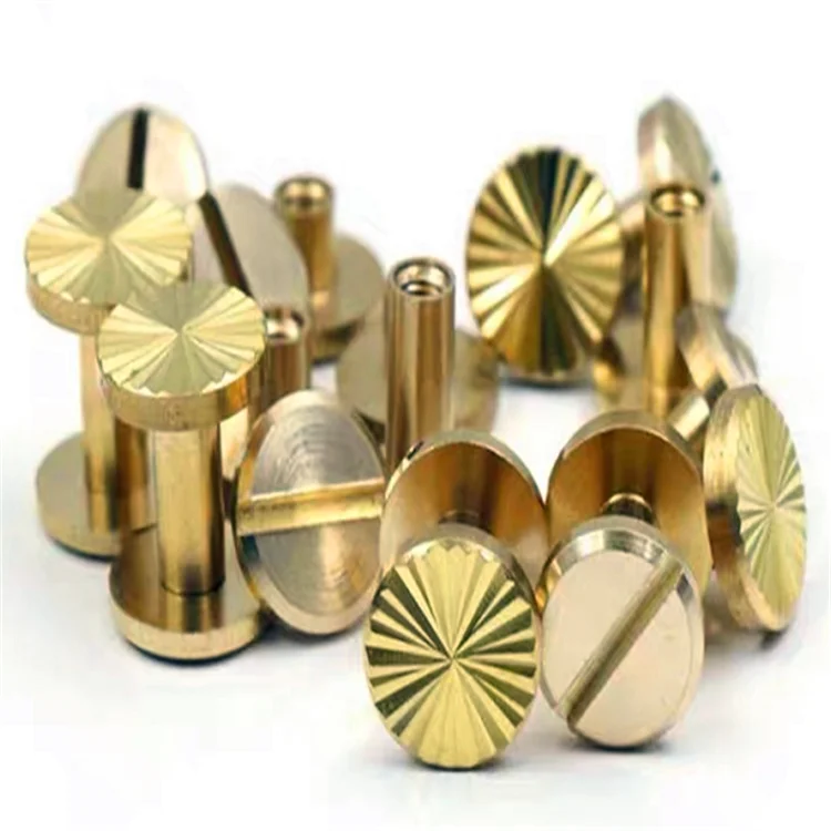 New design solid brass sunflower leather belt rivets