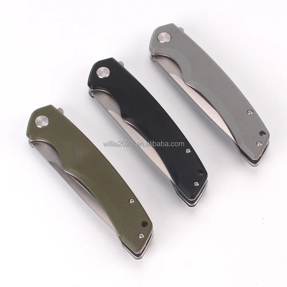 High quality Hot Sell Tactical Pocket Knife with G10 handle for Outdoor Camping