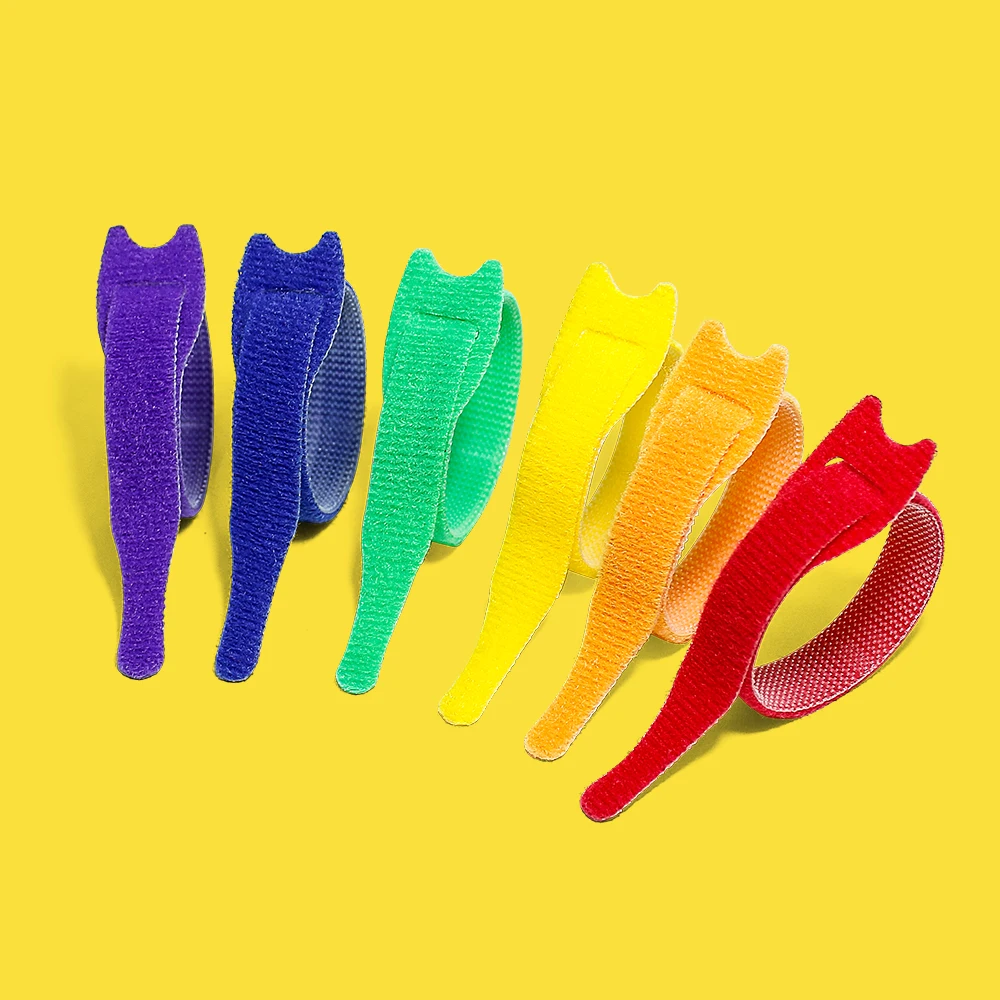 Portable Back To Back Hook and Loop Cable Tie Self-locking Factory Directly Sell Cable Clip Tape