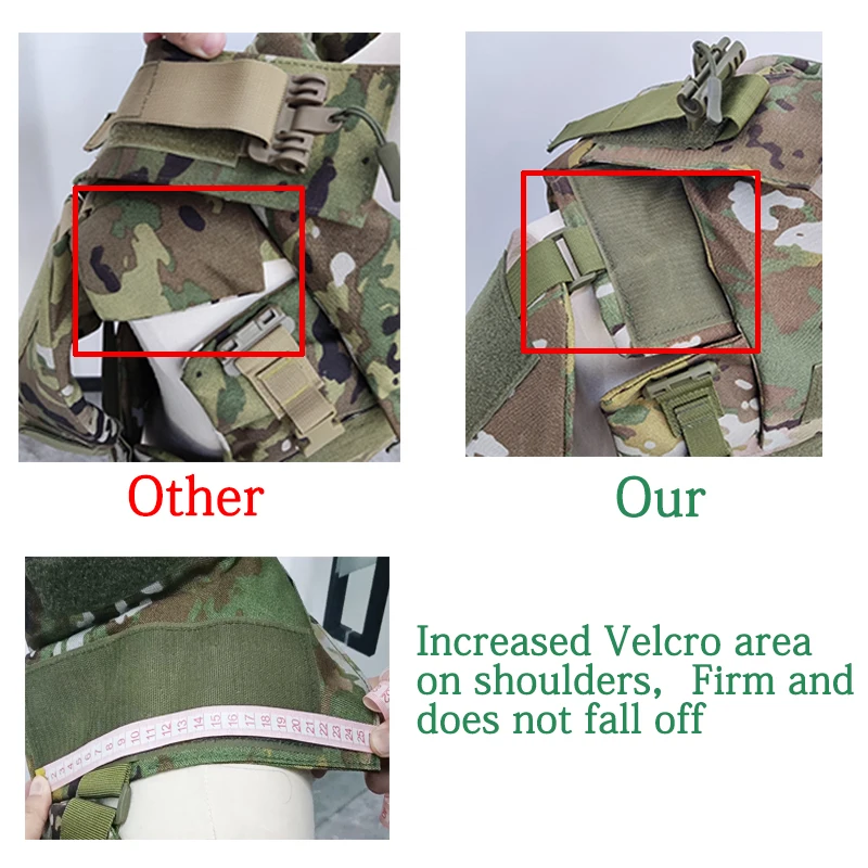 Sturdy Armor Plus Size Russian Camouflage Multifunctional Adjustable Security Combat Vest Plate Carrier