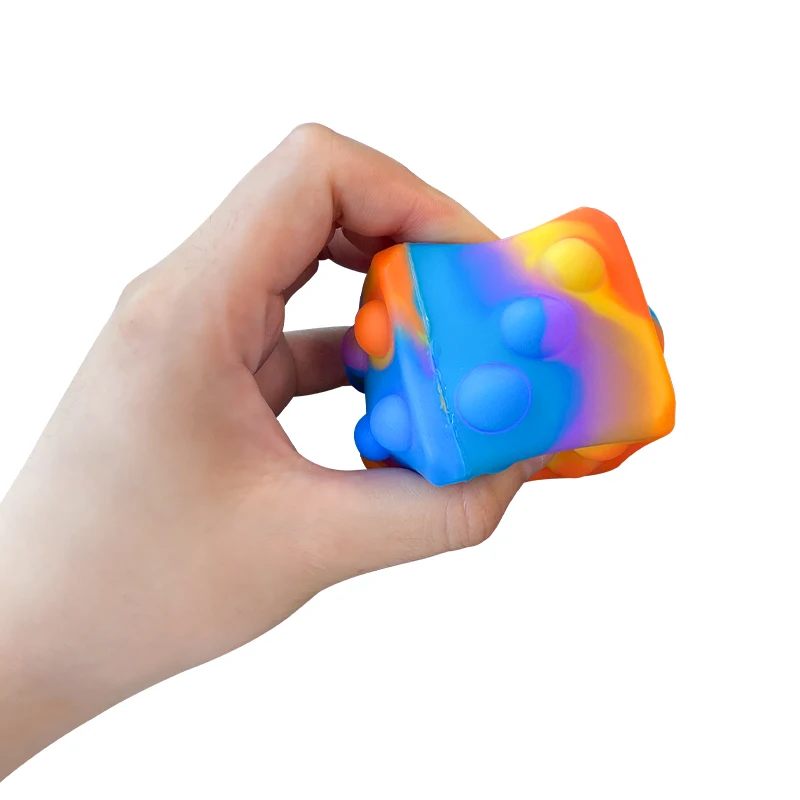 2022 лучшая силиконовая пузырьковая сенсорная игрушка сжималка для снятия стресса фиджет-куб игрушка-фиджет с