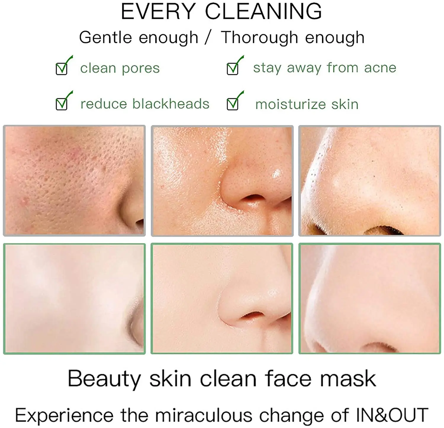 Wholesale beauty skincare smooth cleansing green tea matcha mud face mask stick