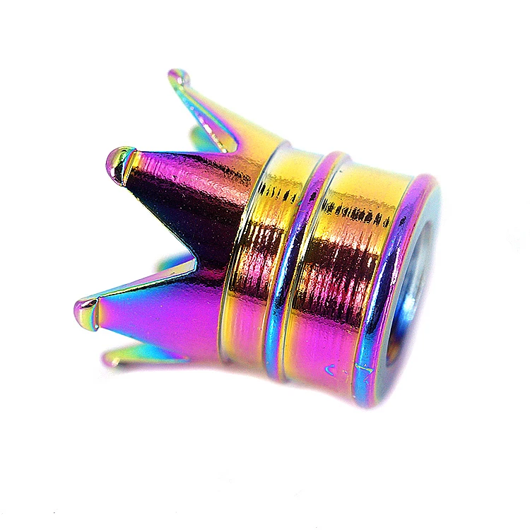 Заводская цена, прямые продажи, колпачки для стержней клапанов автомобильных колес в форме короны