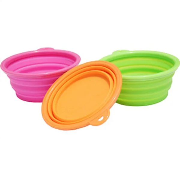 BPA Free Dishwasher Safe Portable and Collapsible Silicone Pet Bowl for Traveling Food Water Feeding Cup Dish for Dogs Cats