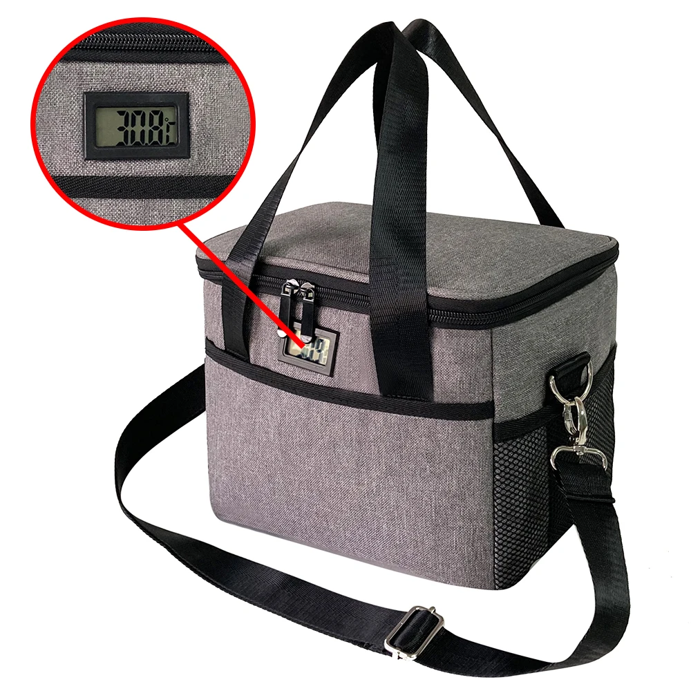 Customized S M XL Oversize Multifunction Practical Versatile Thermal Temperature Display Insulated Cooler Bag Cooling Bags